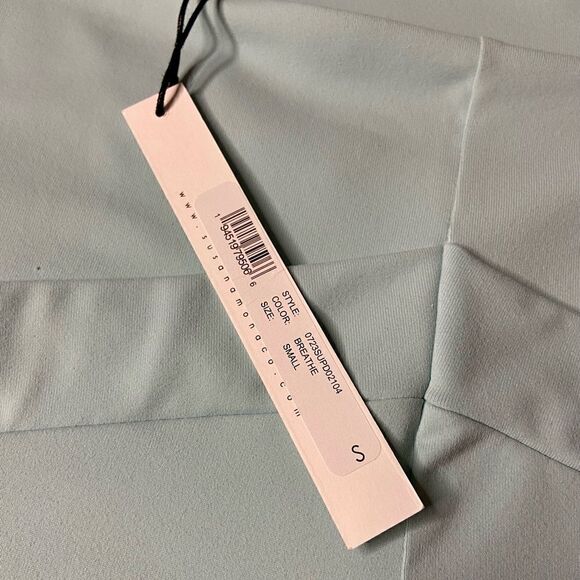 NWT Susana Monaco Strapless Pleated Tube Mini Dress in color Breathe - Picture 6 of 10